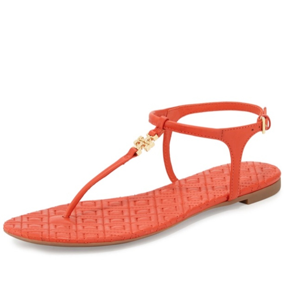 Tory Burch Marion Vegan Leather Quilted Sandal